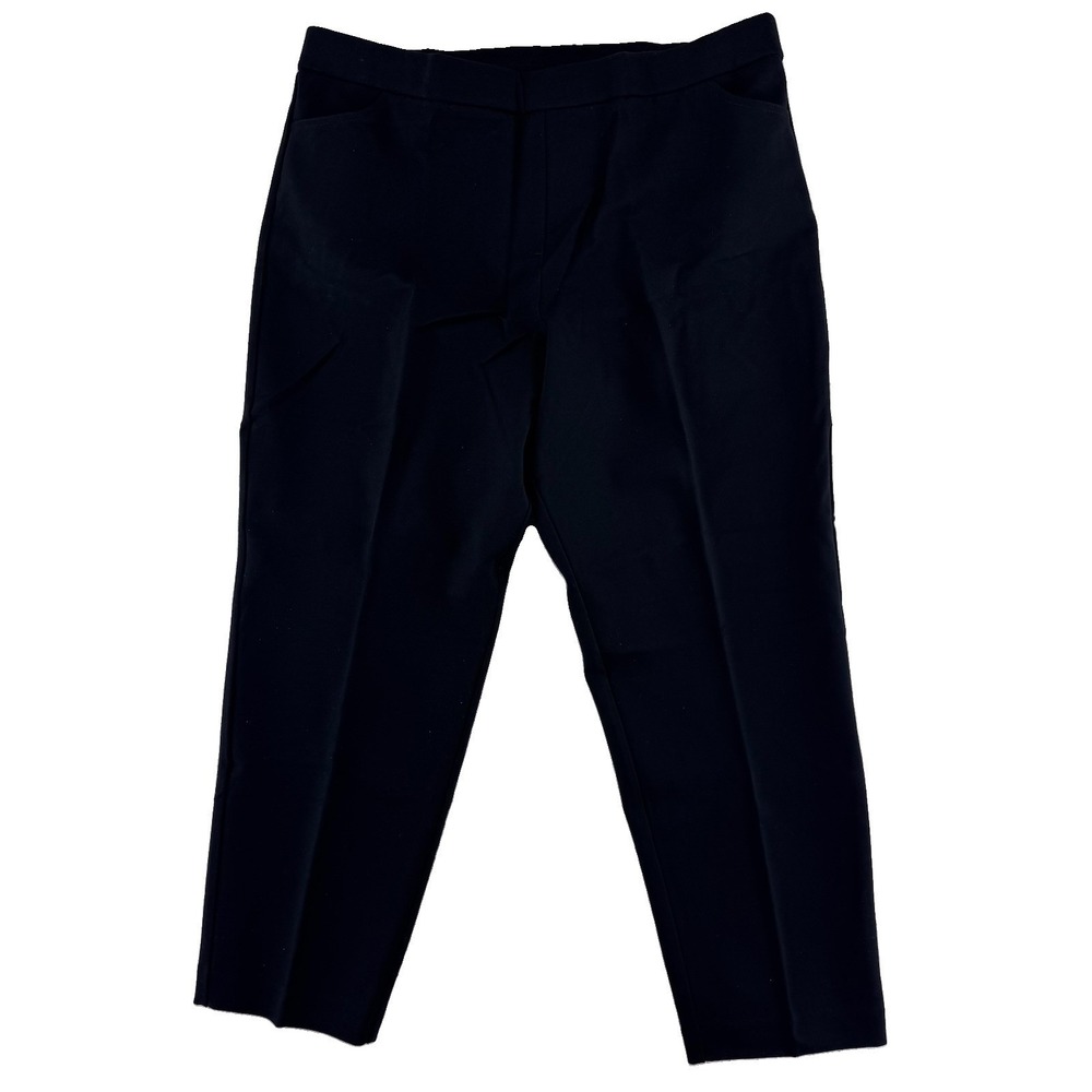 GRAVER Susan Graver Status Stretch Slim Leg 1XP Black Business Professional